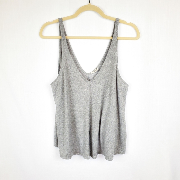 Free People Tops - Free People | V Neck Gray Knit Tank